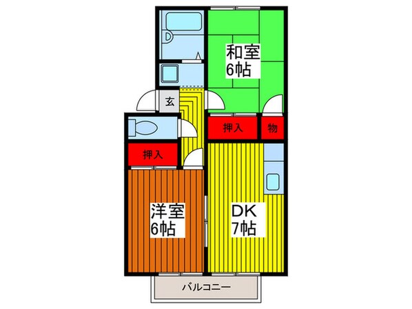 ベルベデ－レの物件間取画像